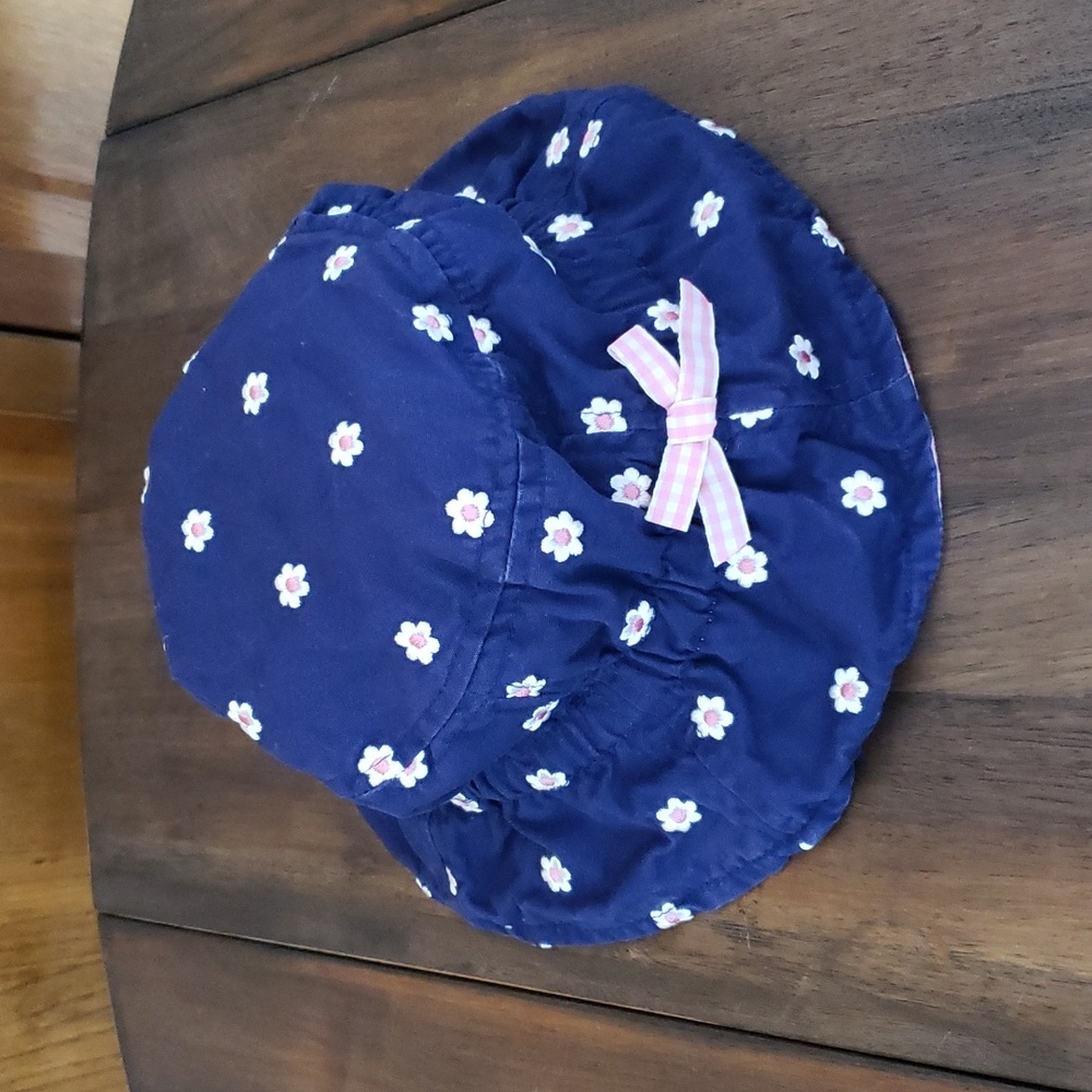 Gymboree Embroidered FLOWER POWER Bucket Hat Sz 6-18M
